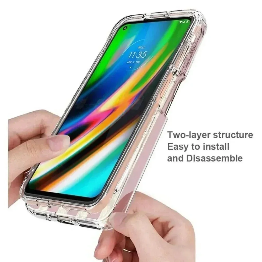 Flag‎ Case For Moto G9 Plus XT2087-1 6.81” With Tempered Glass Screen Protector